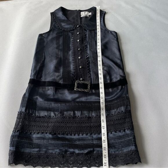 Anna Sui 20th Anniversary Target Black Lace Drop Waist Dress Women’s Size XS - Picture 8 of 12